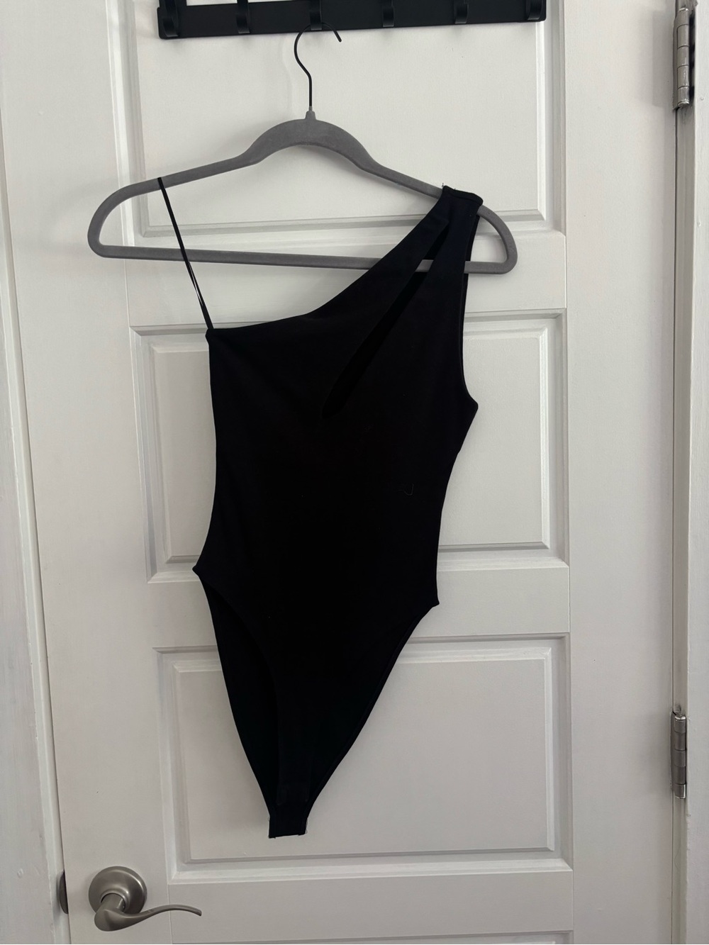 Zara Black One-Shoulder Bodysuit